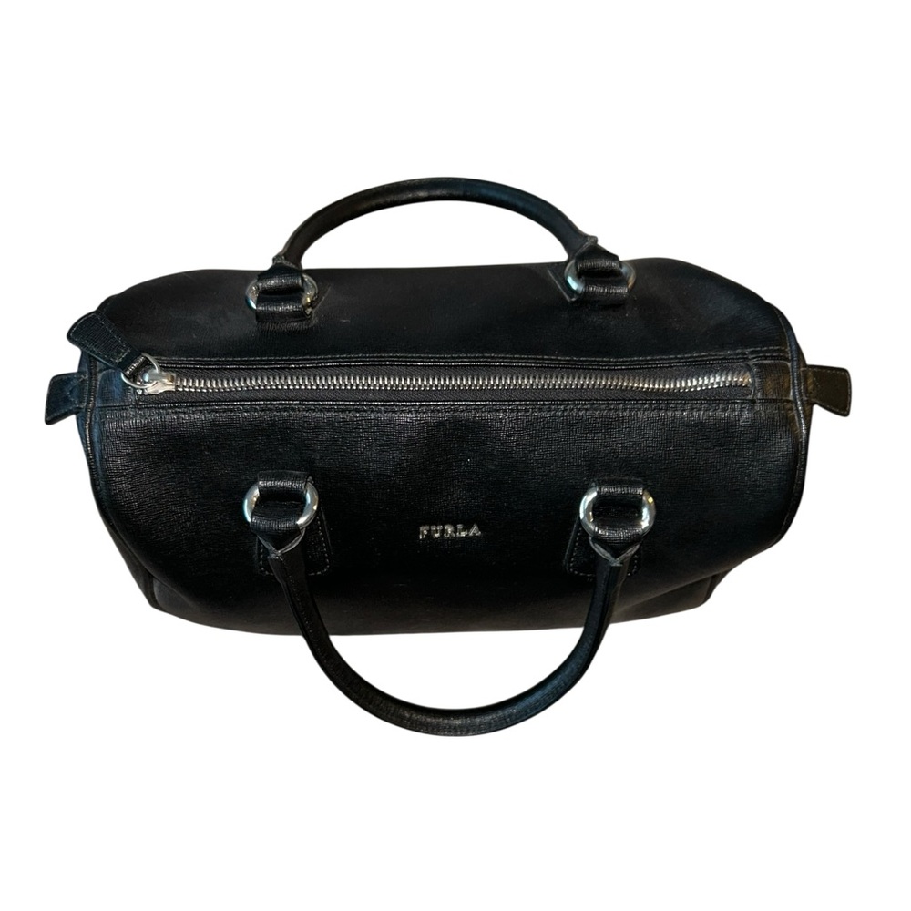 Furla Black Leather Satchel Bag - Picture 2 of 12